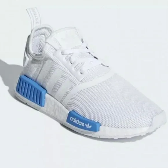 ADIDAS ORIGINALS NMD_R1 J GS White / Blue DEADSTOCK.